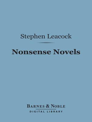 cover image of Nonsense Novels (Barnes & Noble Digital Library)